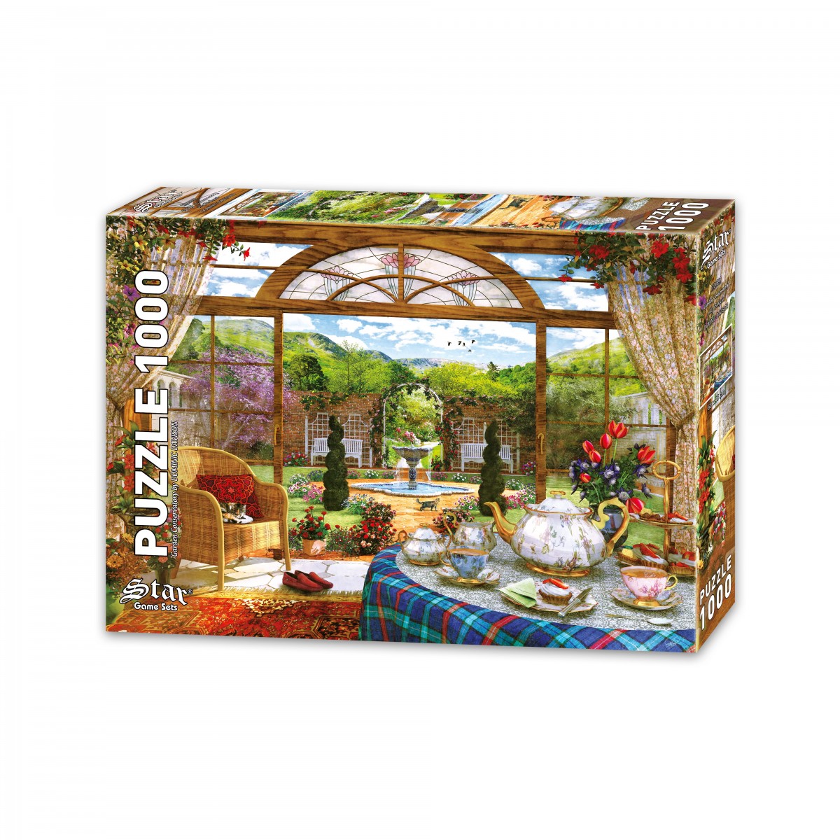 1000 Parça Kış Bahçesi Puzzle