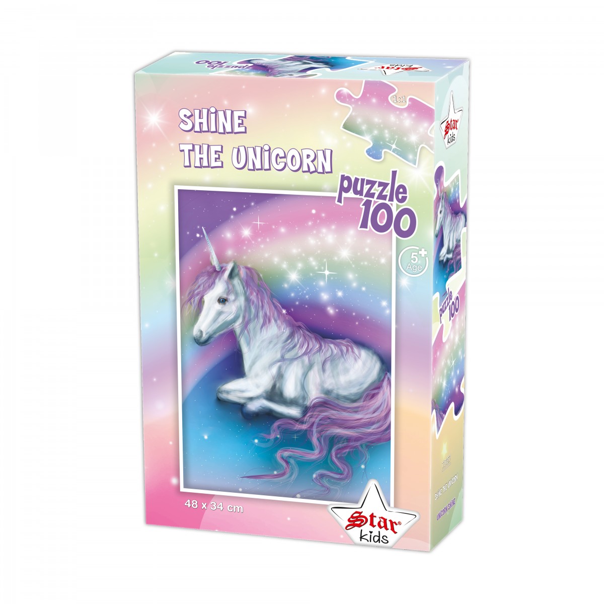 100 Parça Unicorn Shine Puzzle