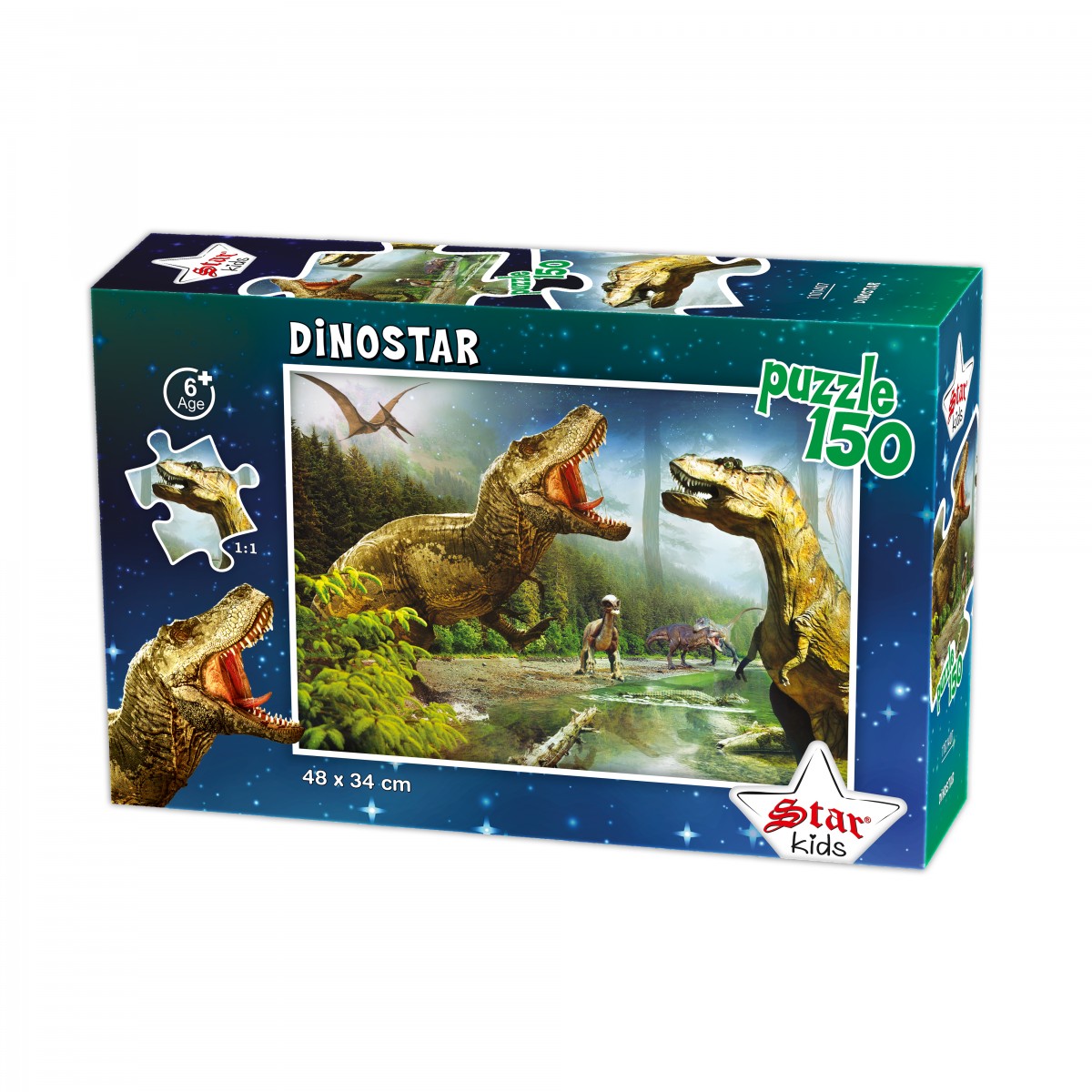 150 Parça Dinostar Puzzle