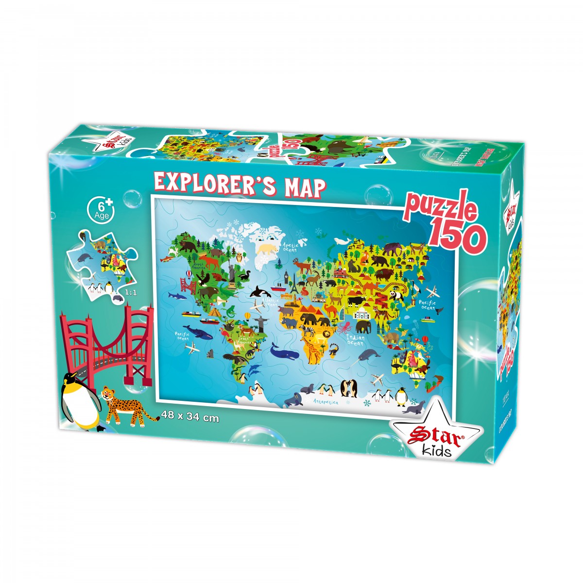 150 Parça Keşif Haritası Puzzle