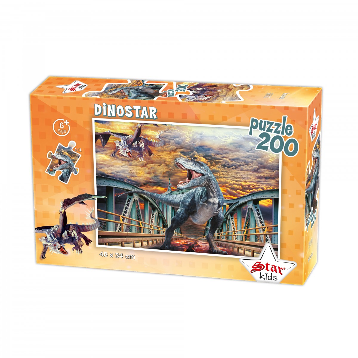 200 Parça Dinostar Puzzle