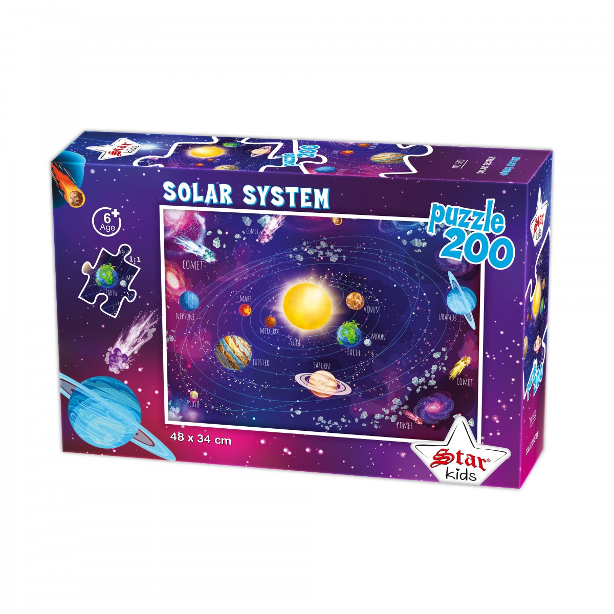 200 Parça Güneş Sistemi Puzzle